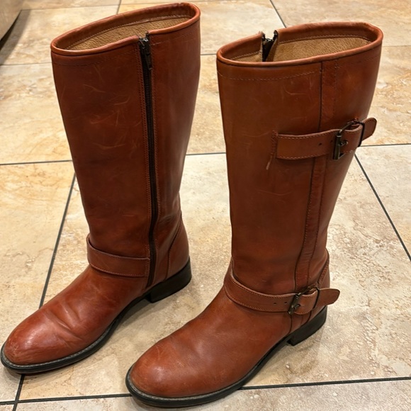 Dingo Women’s Zipper Up Leather Tall Boots size 8 - Picture 3 of 16